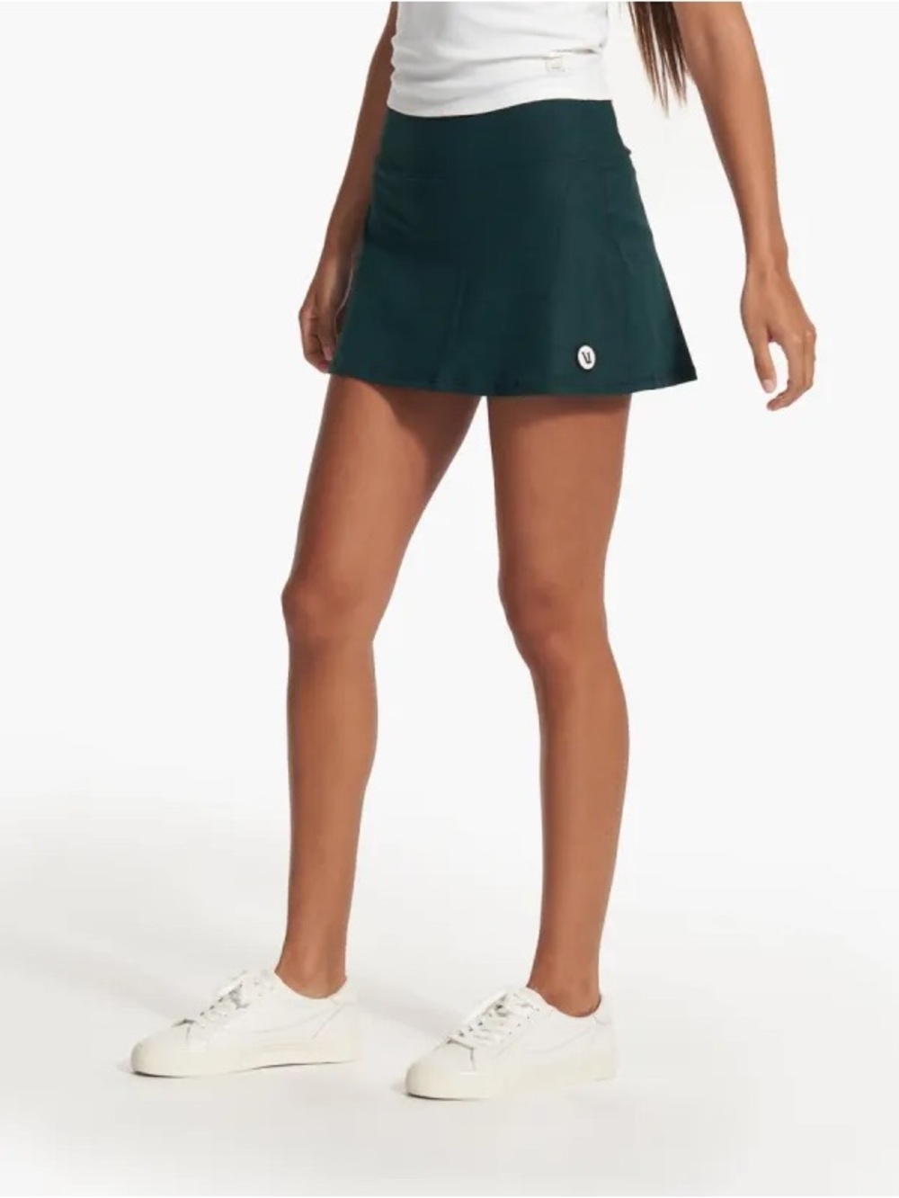 Vuori Volley Skirt in Grass Windowpane Size Large